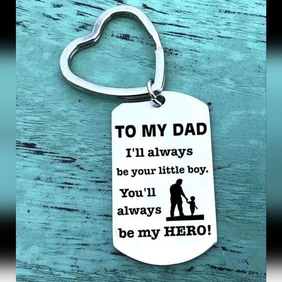 Father gift dad appreciation keychain keyring - Picture 2 of 5